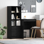 Bureau Avec Tiroir Avec Étagère 2 Pcs