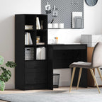 Bureau Avec Tiroir Avec Étagère 2 Pcs