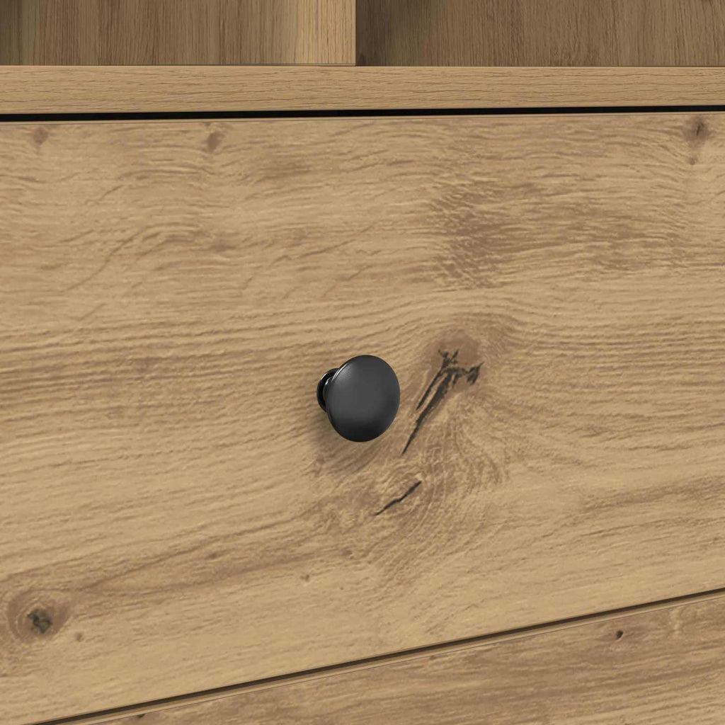 Bureau Avec Tiroir Avec Étagère 2 Pcs
