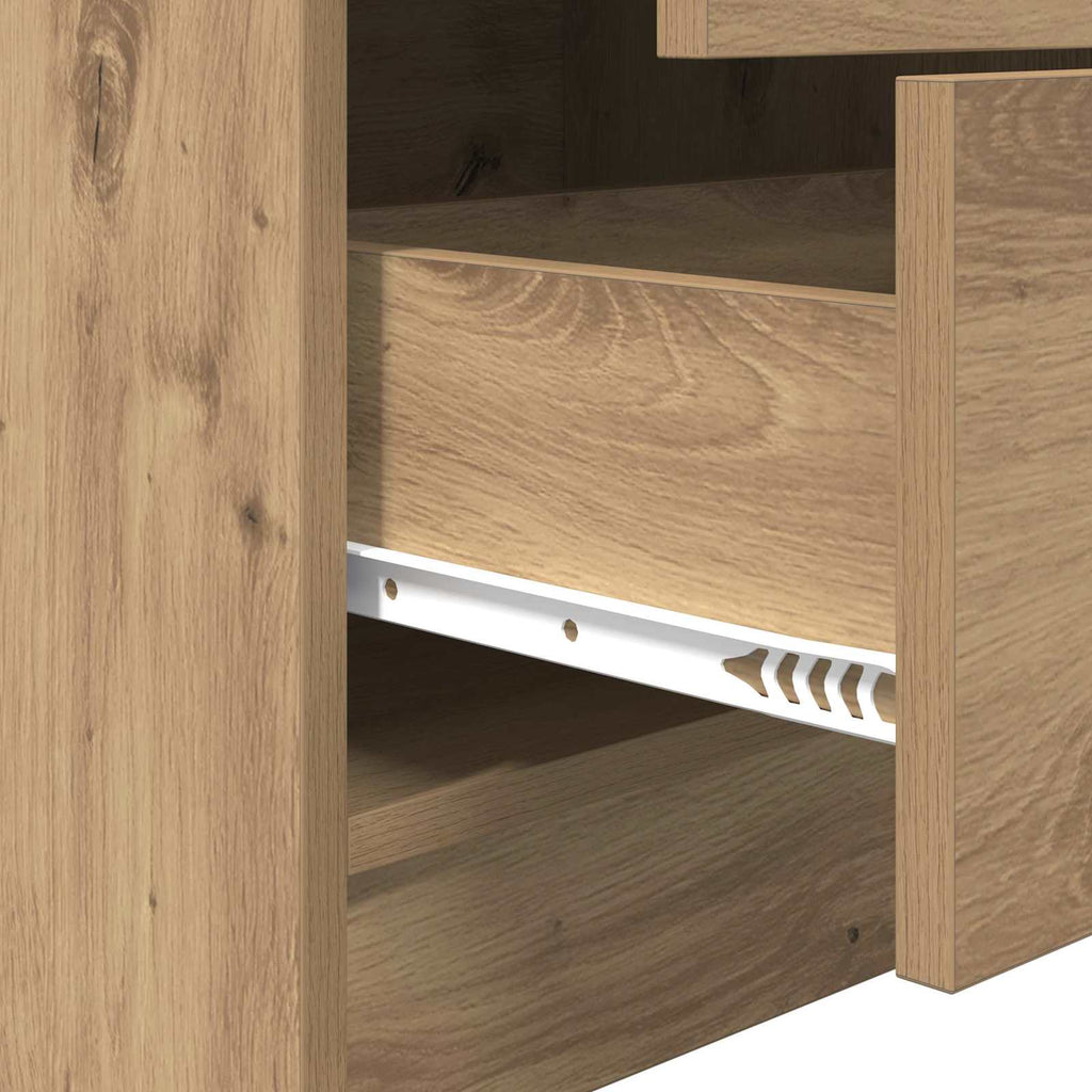 Bureau Avec Tiroir Avec Étagère 2 Pcs