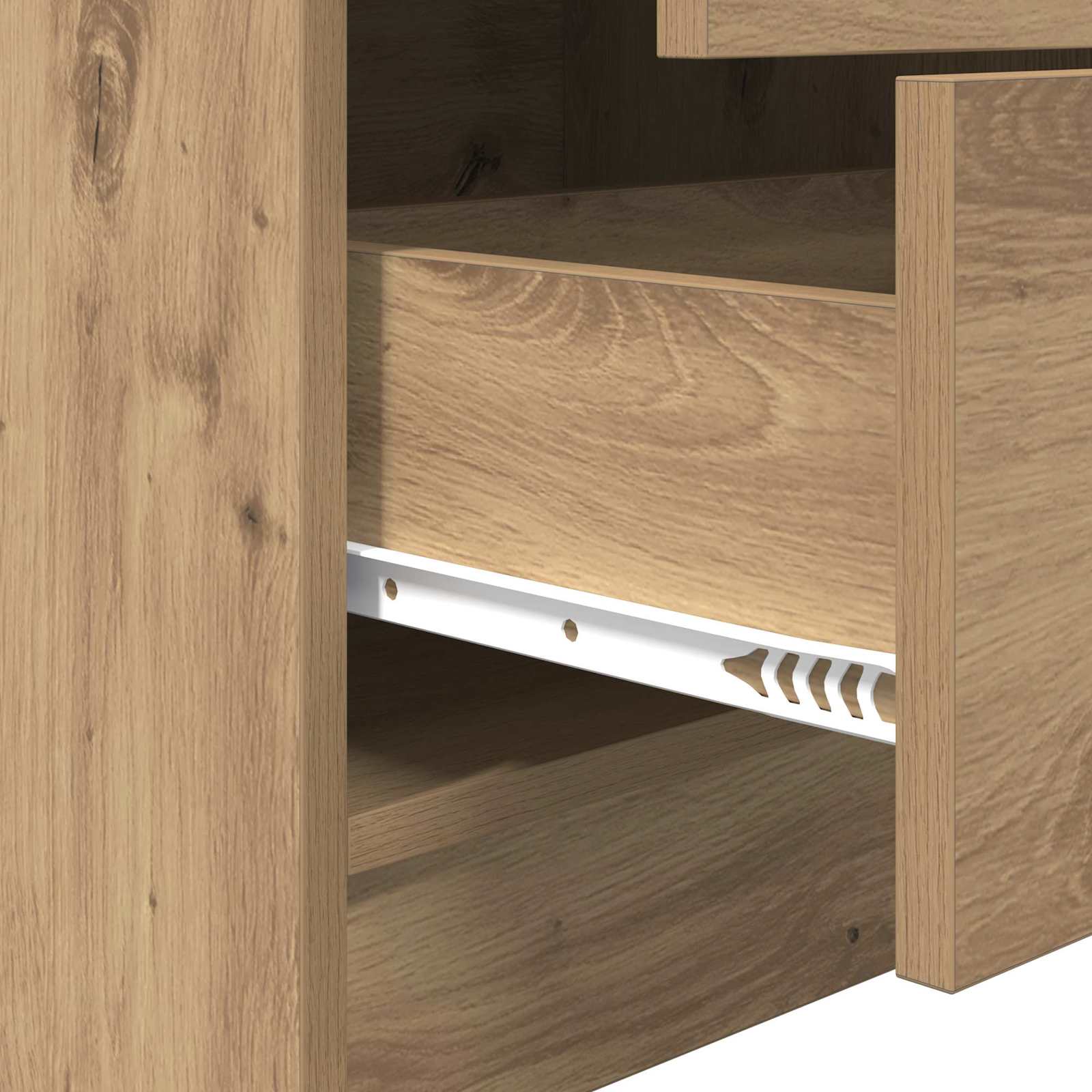 Bureau Avec Tiroir Avec Étagère 2 Pcs