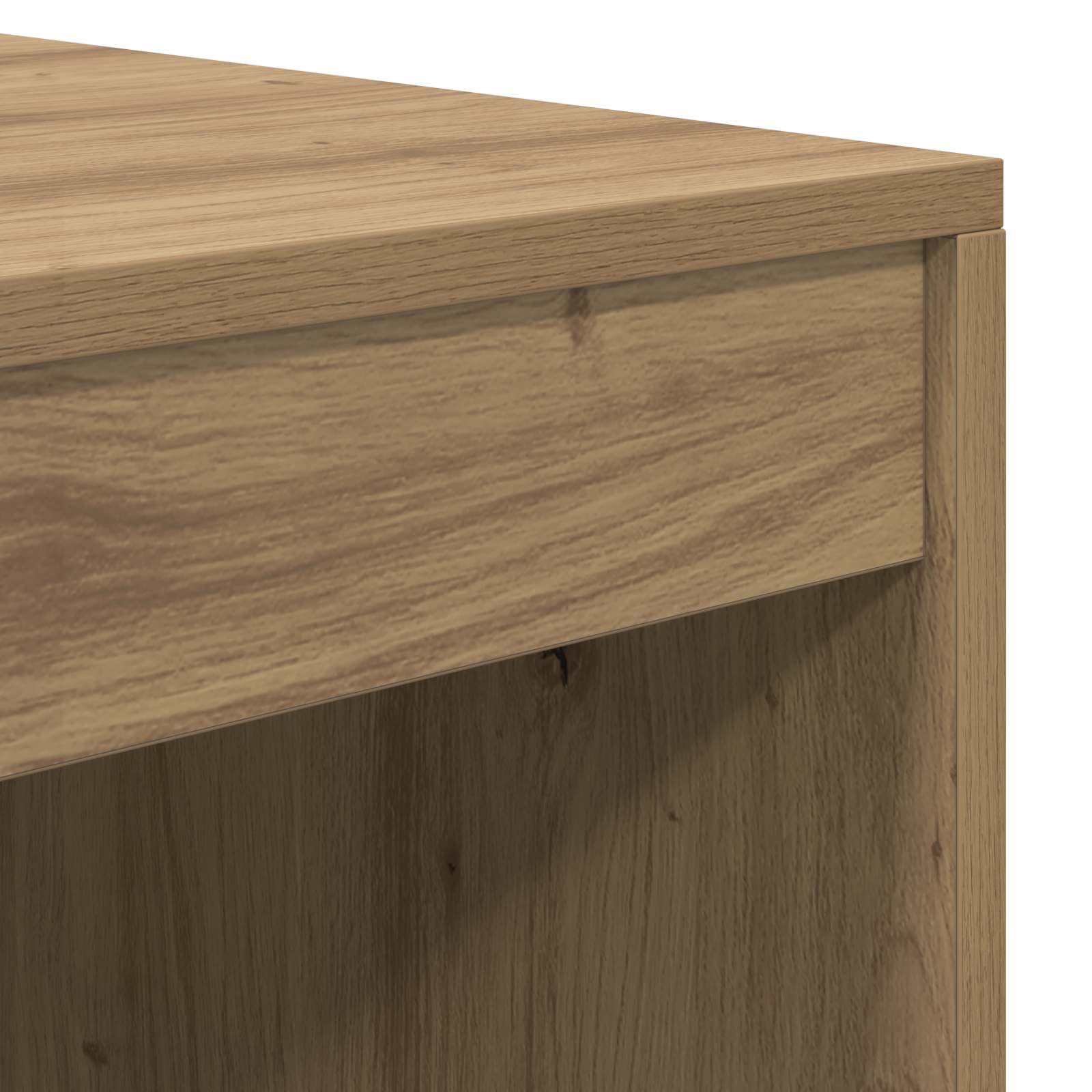 Bureau Avec Tiroir Avec Étagère 2 Pcs