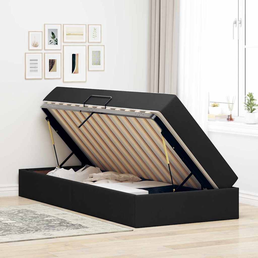 Lit Avec Rangement Et Matelas Polyester