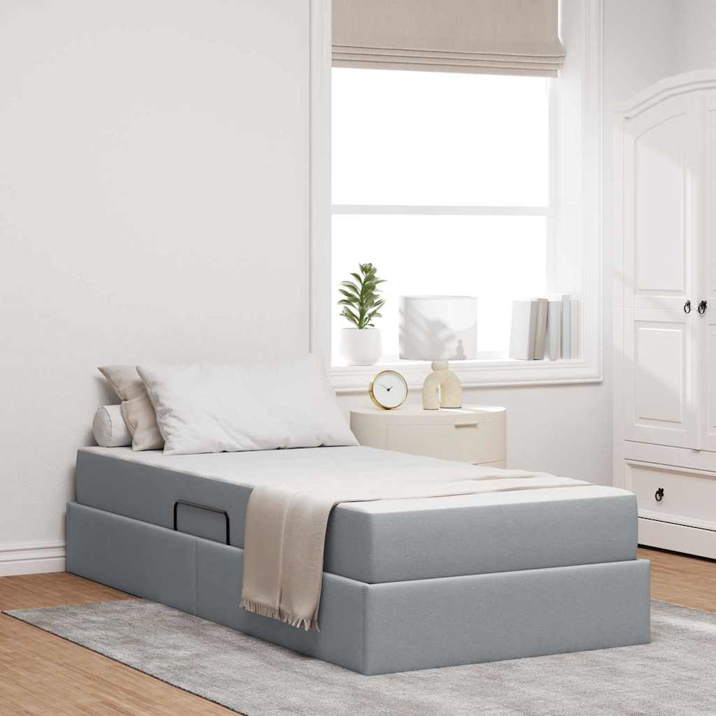 Lit Avec Rangement Et Matelas Polyester