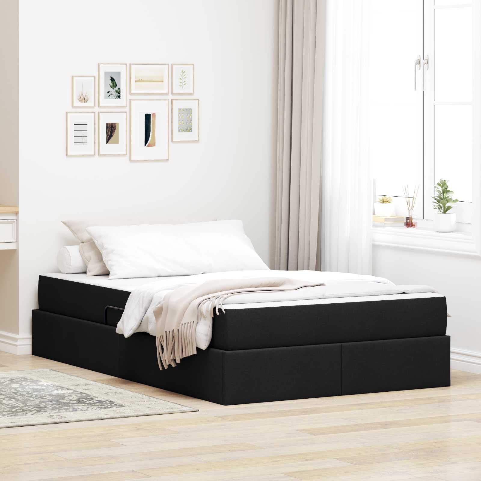 Lit Avec Rangement Et Matelas Polyester