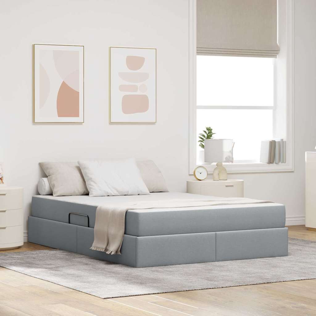 Lit Avec Rangement Et Matelas Polyester