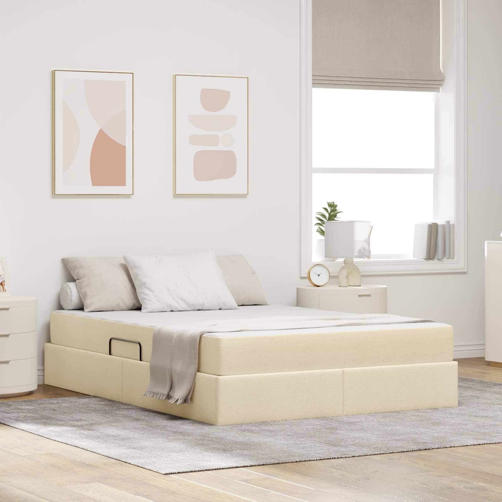 Lit Avec Rangement Et Matelas Polyester