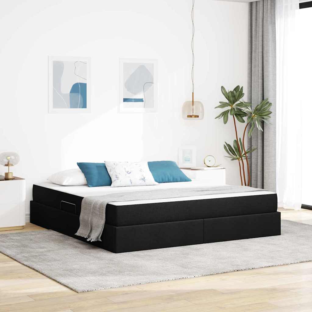 Lit Avec Rangement Et Matelas Polyester