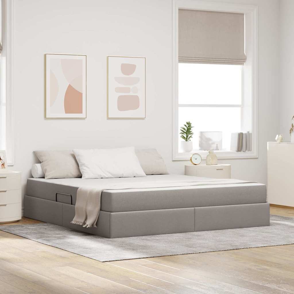 Lit Avec Rangement Et Matelas Polyester
