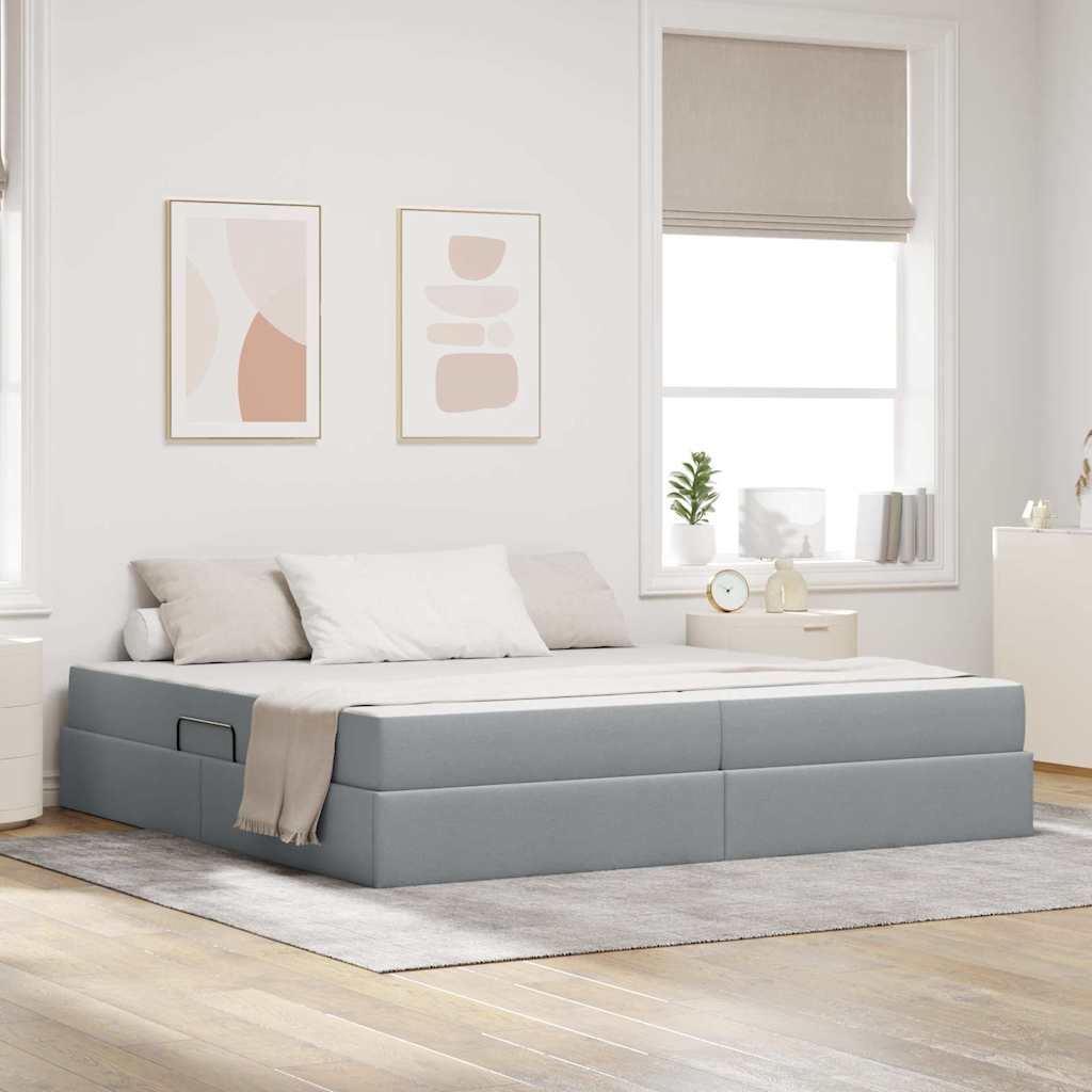 Lit Avec Rangement Et Matelas Polyester