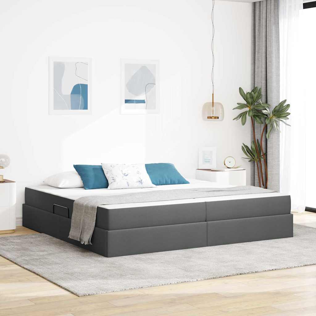 Lit Avec Rangement Et Matelas Polyester