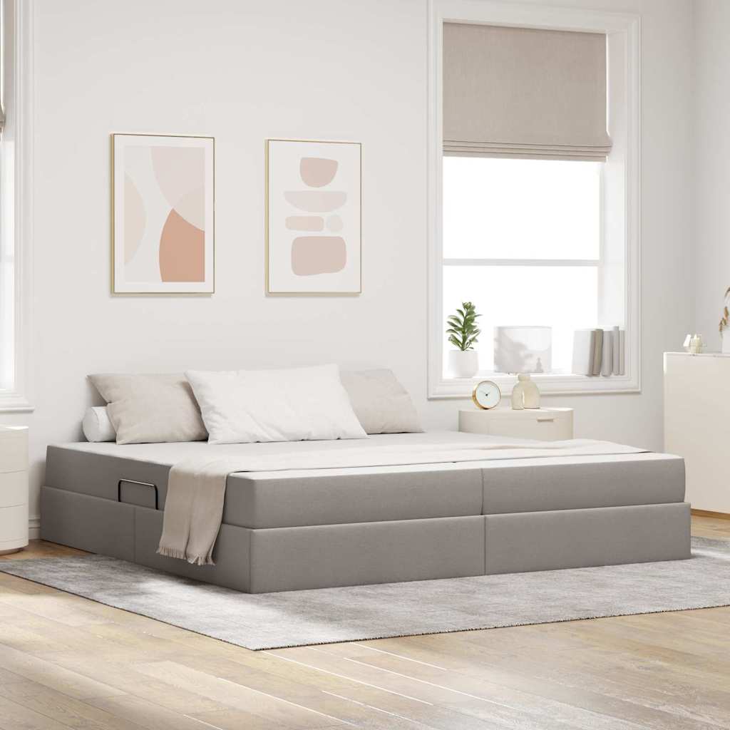 Lit Avec Rangement Et Matelas Polyester