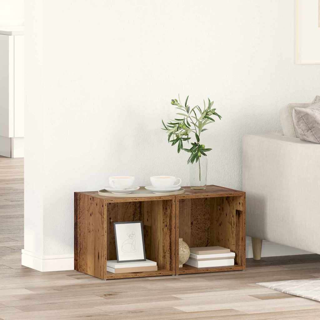 Meubles Tv 4 Pcs 37X35X37 Cm Bois D’ingénierie