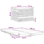 Canapé-Lit Pliable 140 X 67 X 15 Cm