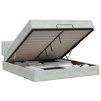 Cadre De Lit Ottoman Avec Matelas Velours