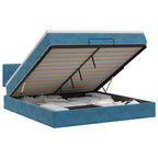 Cadre De Lit Ottoman Avec Matelas Velours
