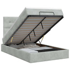 Cadre De Lit Ottoman Avec Matelas 160X200Cm Velours