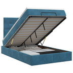 Cadre De Lit Ottoman Avec Matelas 160X200Cm Velours