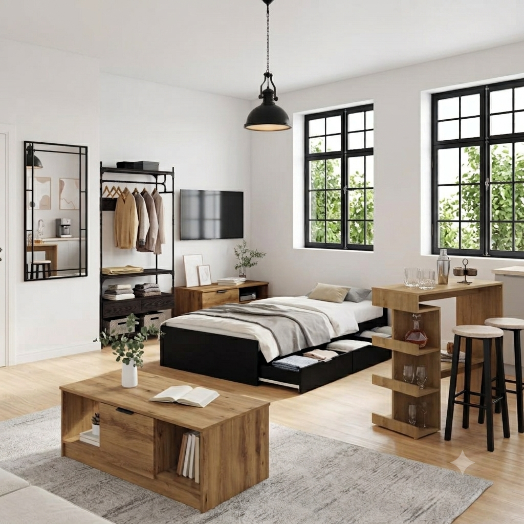 Pack 9 Meubles Studio - Prêt à Vivre