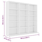 Armoire À Cd 100X23X89,5 Cm Bois Robuste - www.minichezmoi.com