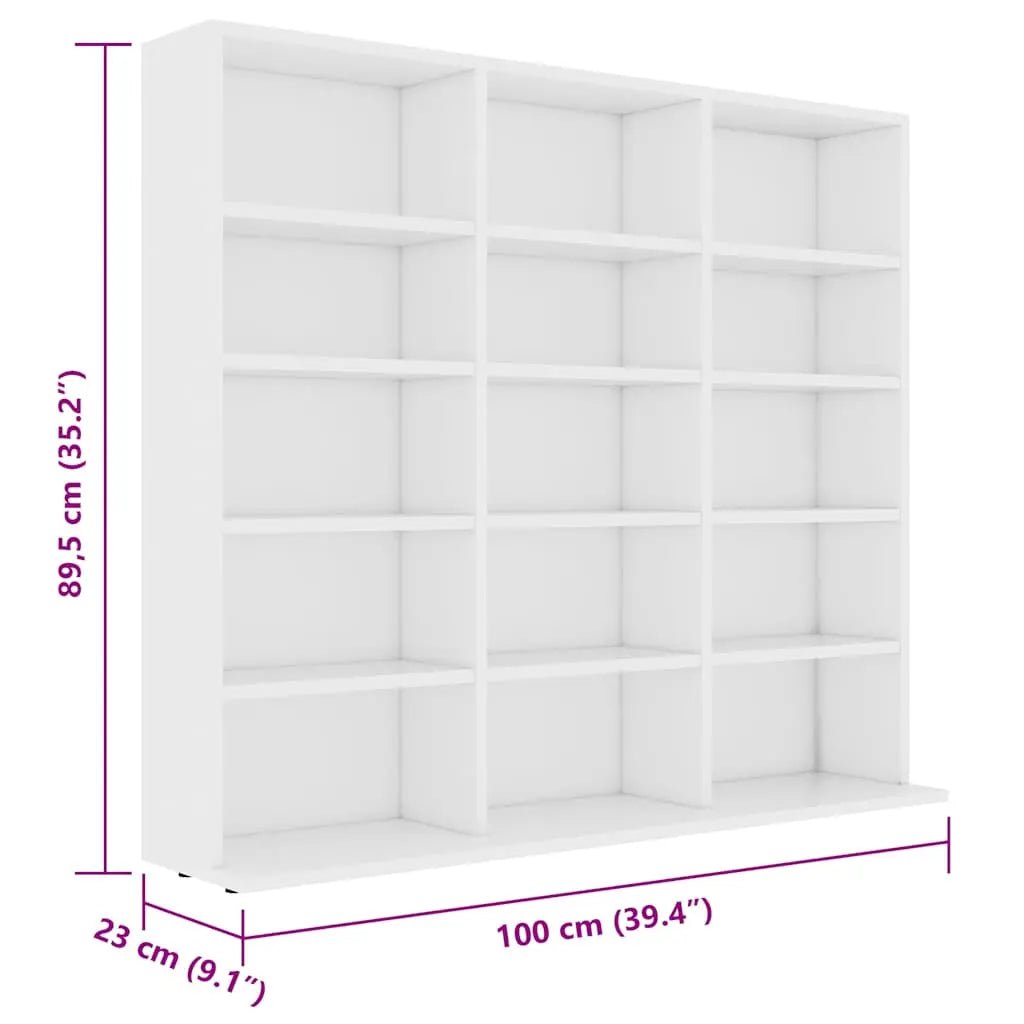 Armoire À Cd 100X23X89,5 Cm Bois Robuste - www.minichezmoi.com