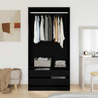 Armoire Bois Robuste Chêne Noir - www.minichezmoi.com