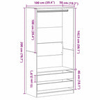 Armoire Bois Robuste Chêne Noir - www.minichezmoi.com