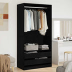 Armoire Bois Robuste Chêne Noir - www.minichezmoi.com