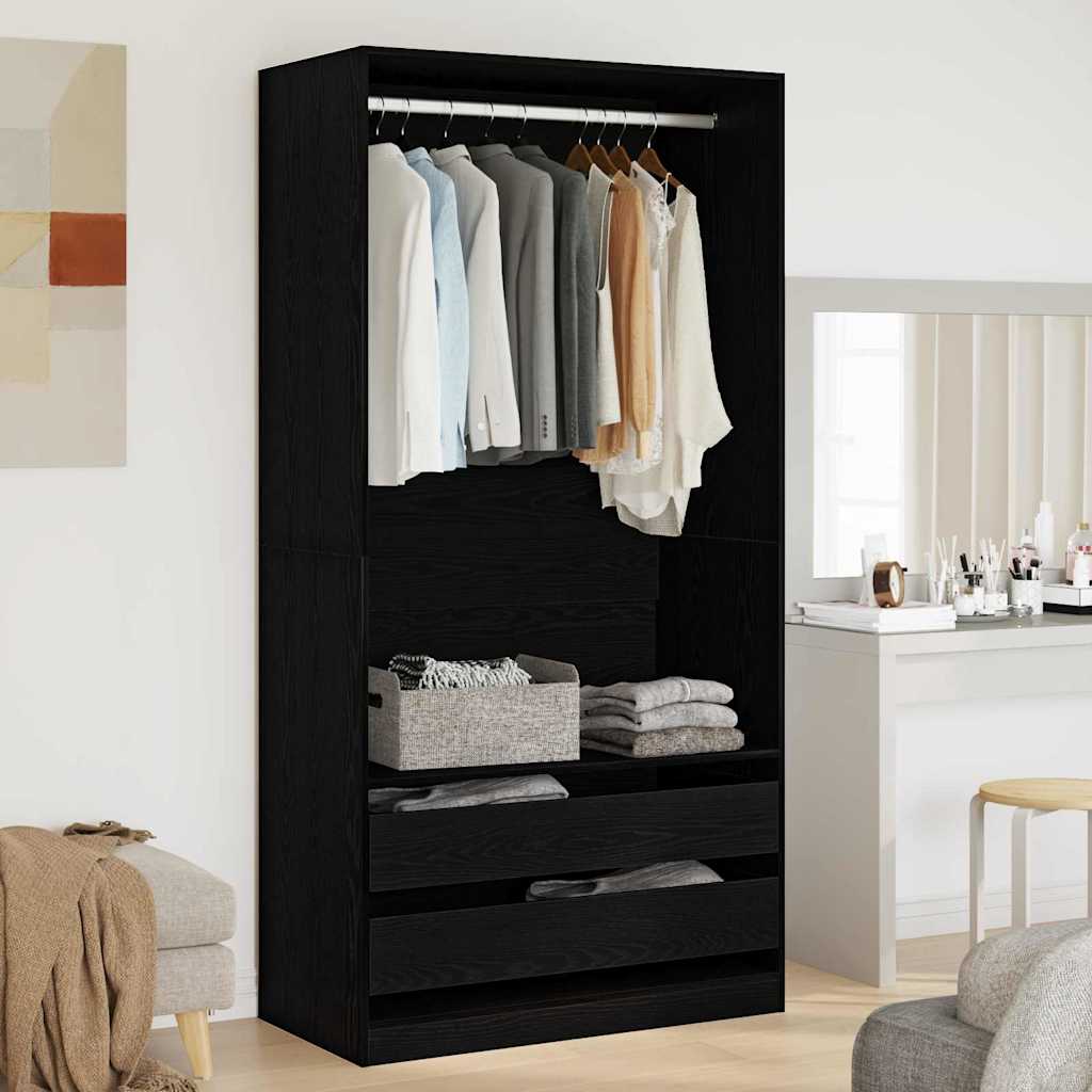 Armoire Bois Robuste Chêne Noir - www.minichezmoi.com