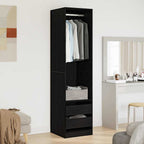Armoire Bois Robuste Chêne Noir - www.minichezmoi.com