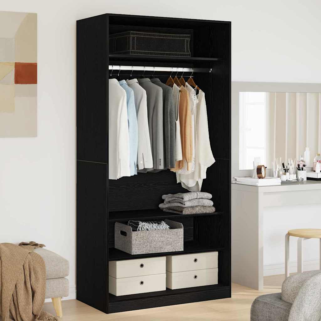 Armoire Bois Robuste Chêne Noir - www.minichezmoi.com