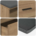 Banc D'entrée Avec Coussin 100 X 38 X 46 Cm - www.minichezmoi.com
