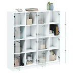 Bibliothèque Avec Portes 136X37X142 Cm Bois Robuste - www.minichezmoi.com