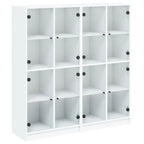 Bibliothèque Avec Portes 136X37X142 Cm Bois Robuste - www.minichezmoi.com