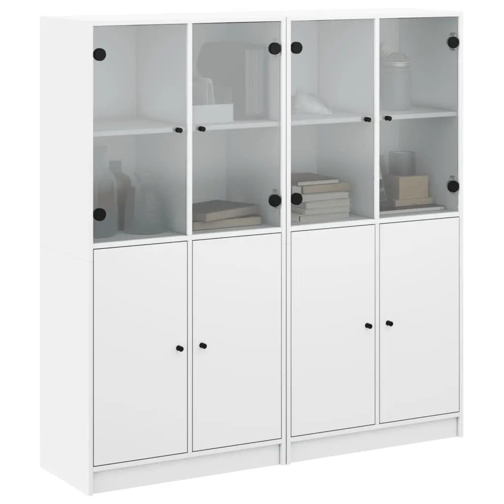 Bibliothèque Avec Portes 136X37X142 Cm Bois Robuste - www.minichezmoi.com