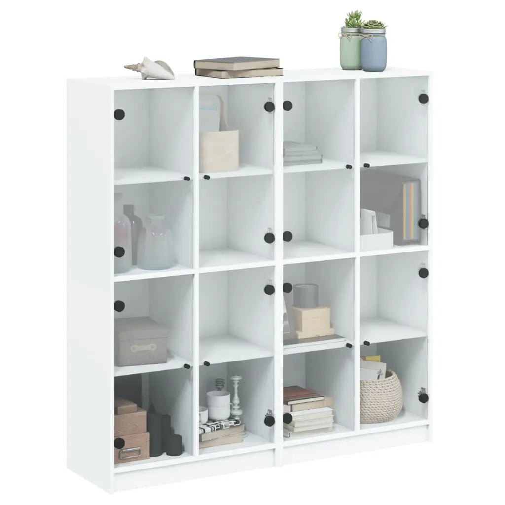 Bibliothèque Avec Portes 136X37X142 Cm Bois Robuste - www.minichezmoi.com