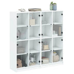 Bibliothèque Avec Portes 136X37X142 Cm Bois Robuste - www.minichezmoi.com