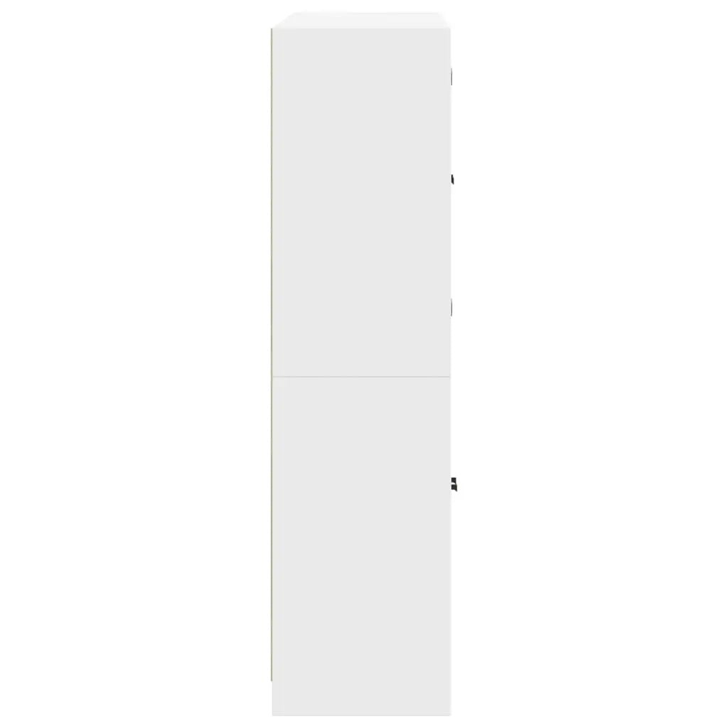 Bibliothèque Avec Portes 136X37X142 Cm Bois Robuste - www.minichezmoi.com