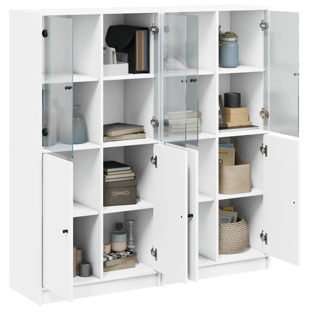 Bibliothèque Avec Portes 136X37X142 Cm Bois Robuste - www.minichezmoi.com