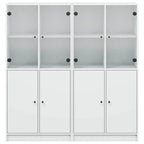 Bibliothèque Avec Portes 136X37X142 Cm Bois Robuste - www.minichezmoi.com