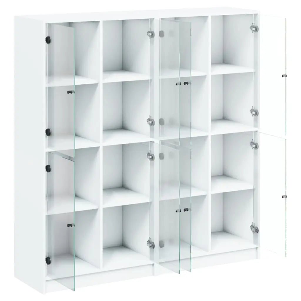 Bibliothèque Avec Portes 136X37X142 Cm Bois Robuste - www.minichezmoi.com