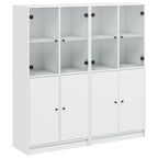 Bibliothèque Avec Portes 136X37X142 Cm Bois Robuste - www.minichezmoi.com