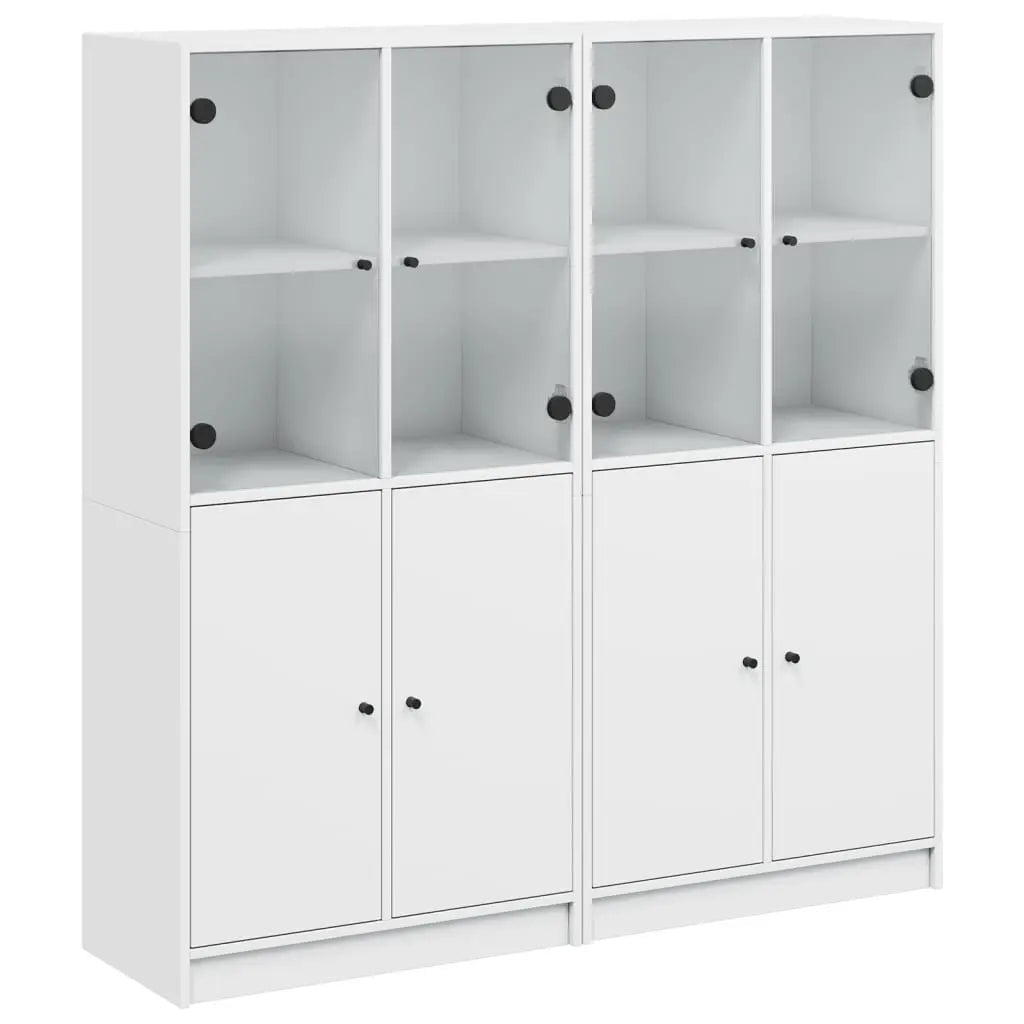 Bibliothèque Avec Portes 136X37X142 Cm Bois Robuste - www.minichezmoi.com