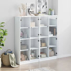 Bibliothèque Avec Portes 136X37X142 Cm Bois Robuste - www.minichezmoi.com