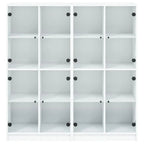 Bibliothèque Avec Portes 136X37X142 Cm Bois Robuste - www.minichezmoi.com