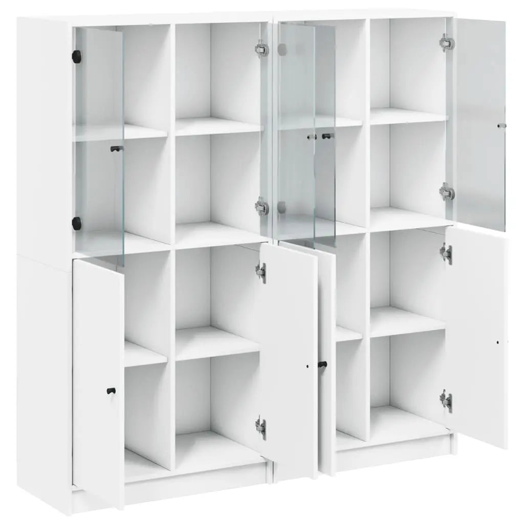 Bibliothèque Avec Portes 136X37X142 Cm Bois Robuste - www.minichezmoi.com