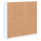 Bibliothèque Avec Portes 136X37X142 Cm Bois Robuste - www.minichezmoi.com