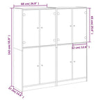 Bibliothèque Avec Portes 136X37X142 Cm Bois Robuste - www.minichezmoi.com