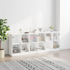 Bibliothèque Avec Portes 204X37X75 Cm Bois Robuste - www.minichezmoi.com