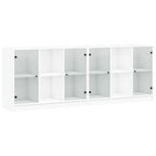 Bibliothèque Avec Portes 204X37X75 Cm Bois Robuste - www.minichezmoi.com
